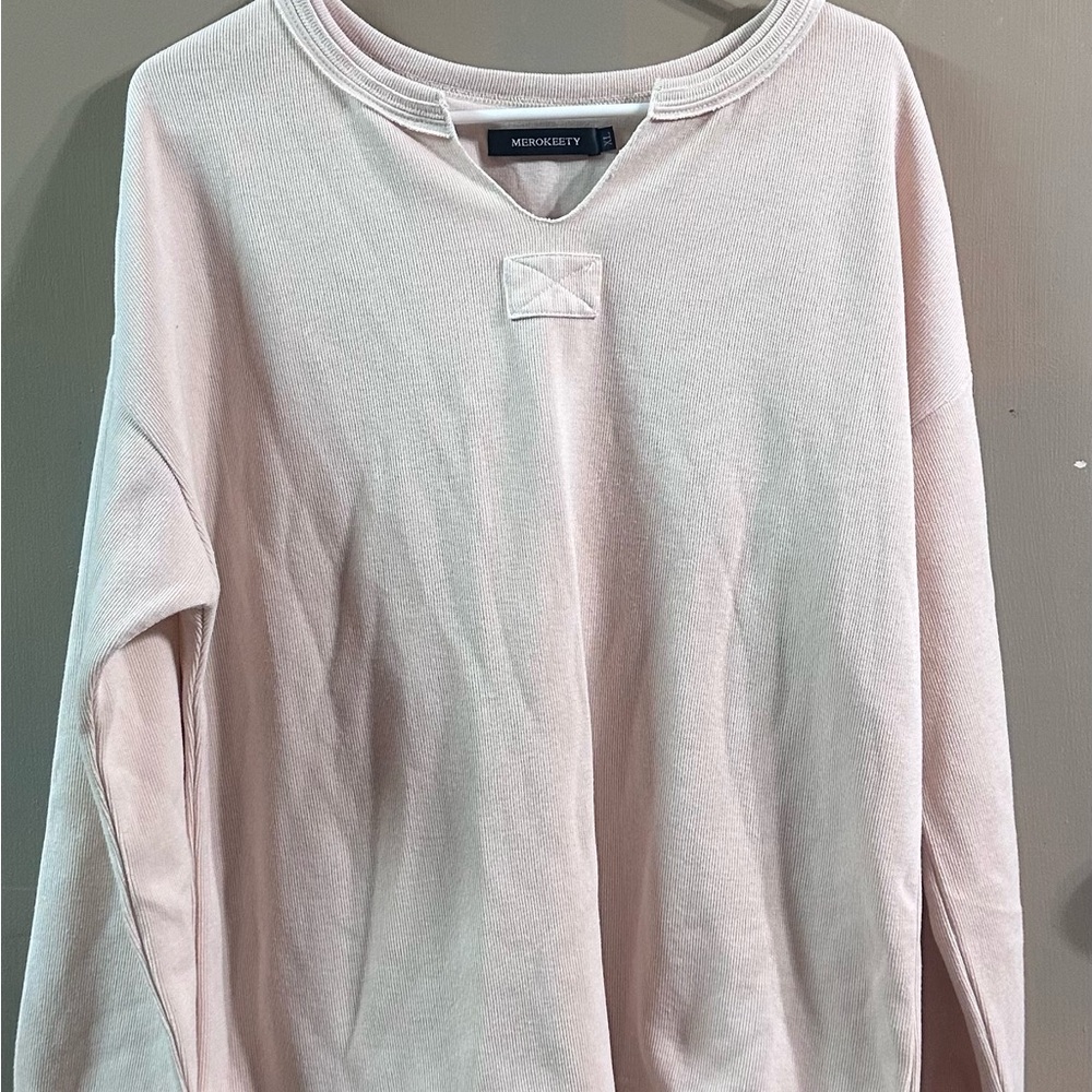 Mason & Kelly Cream Long Sleeve Top